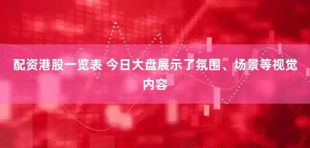 配资港股一览表 今日大盘展示了氛围、场景等视觉内容