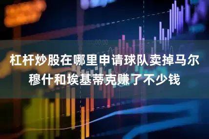 杠杆炒股在哪里申请球队卖掉马尔穆什和埃基蒂克赚了不少钱